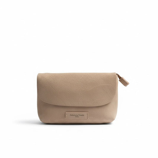Borsa a Spalla 'Tracolla' in Nabuk Malva - Pelletteria Veneta