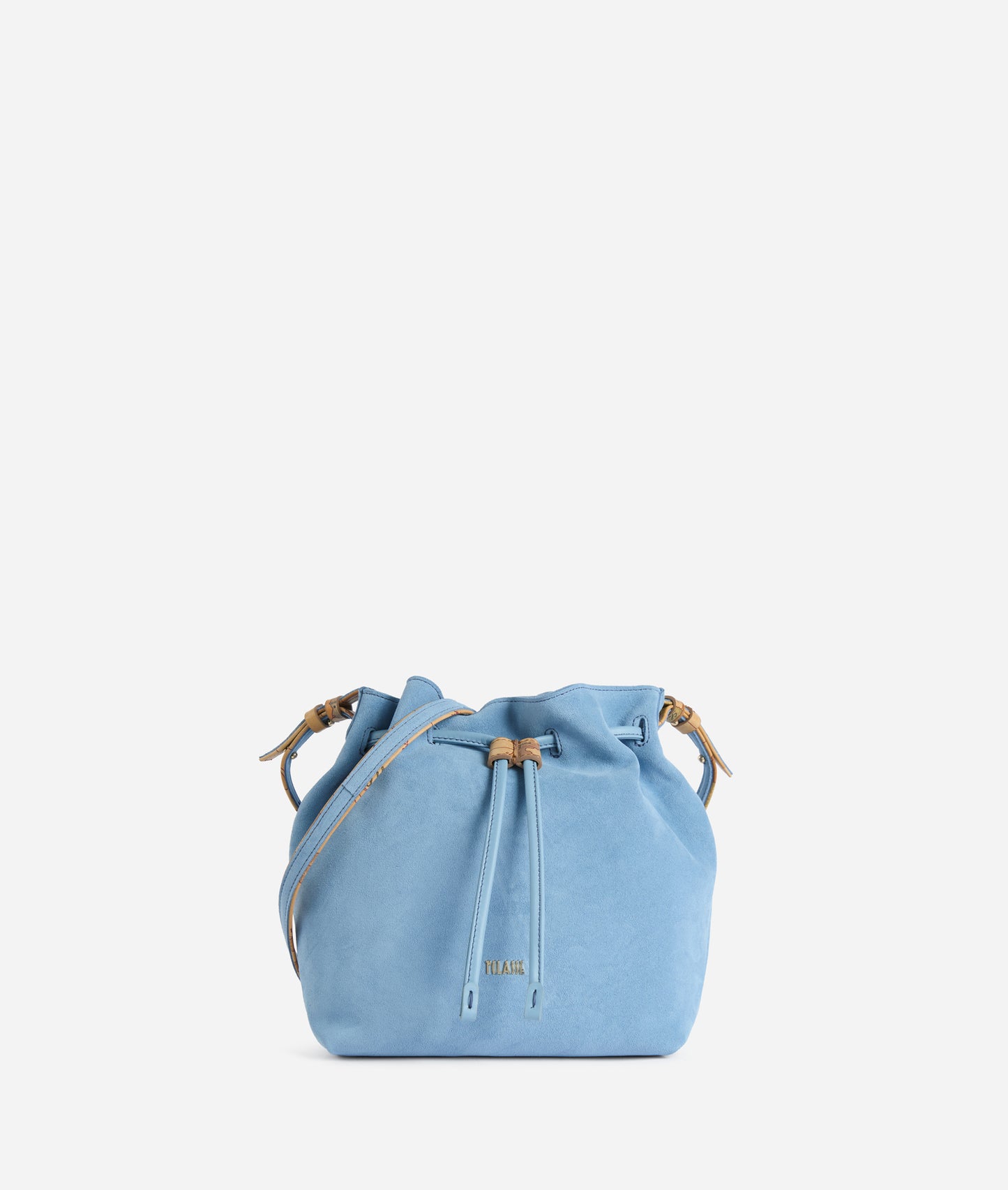 Tribal Leather borsa secchiello Azzurro Cielo Alviero Martini