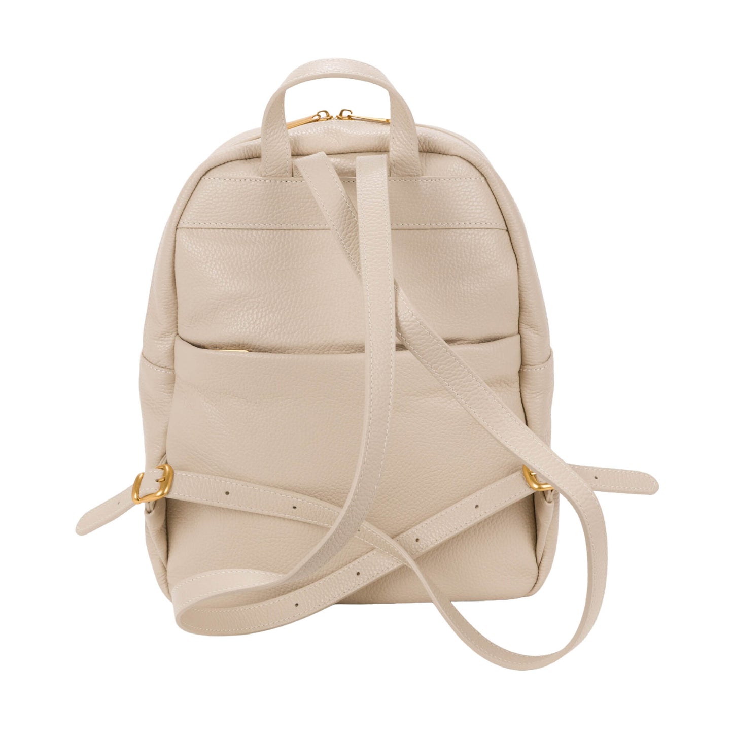 Zaino 'Fondamenta' in Pelle Beige - Pelletteria Veneta