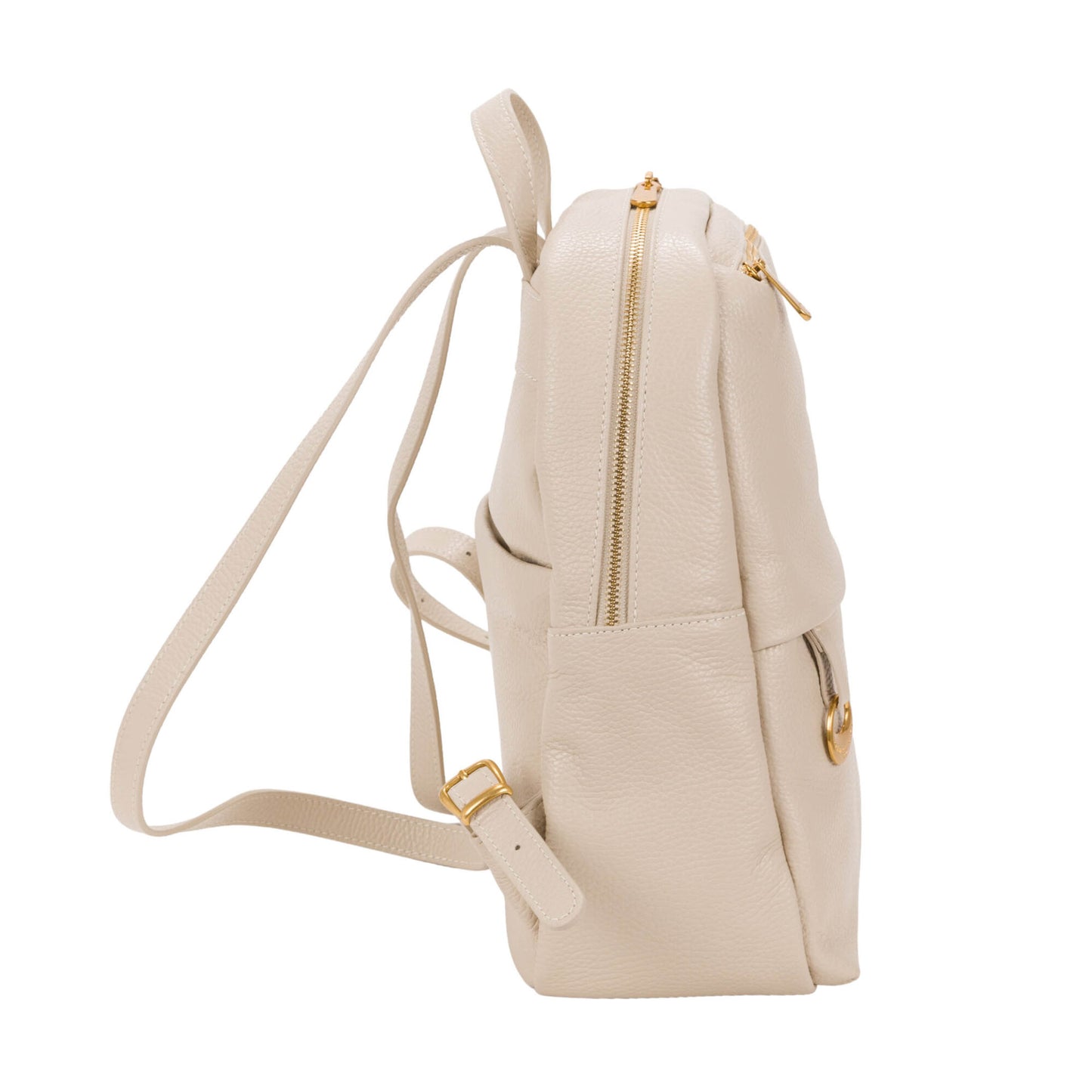 Zaino 'Fondamenta' in Pelle Beige - Pelletteria Veneta
