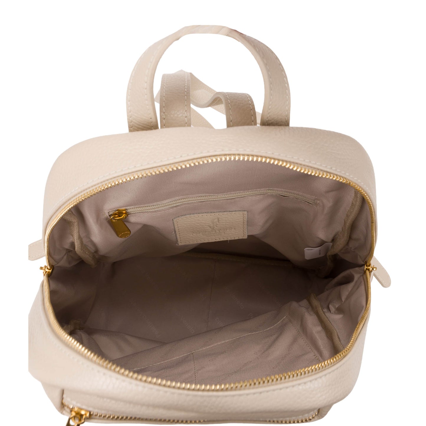 Zaino 'Fondamenta' in Pelle Beige - Pelletteria Veneta