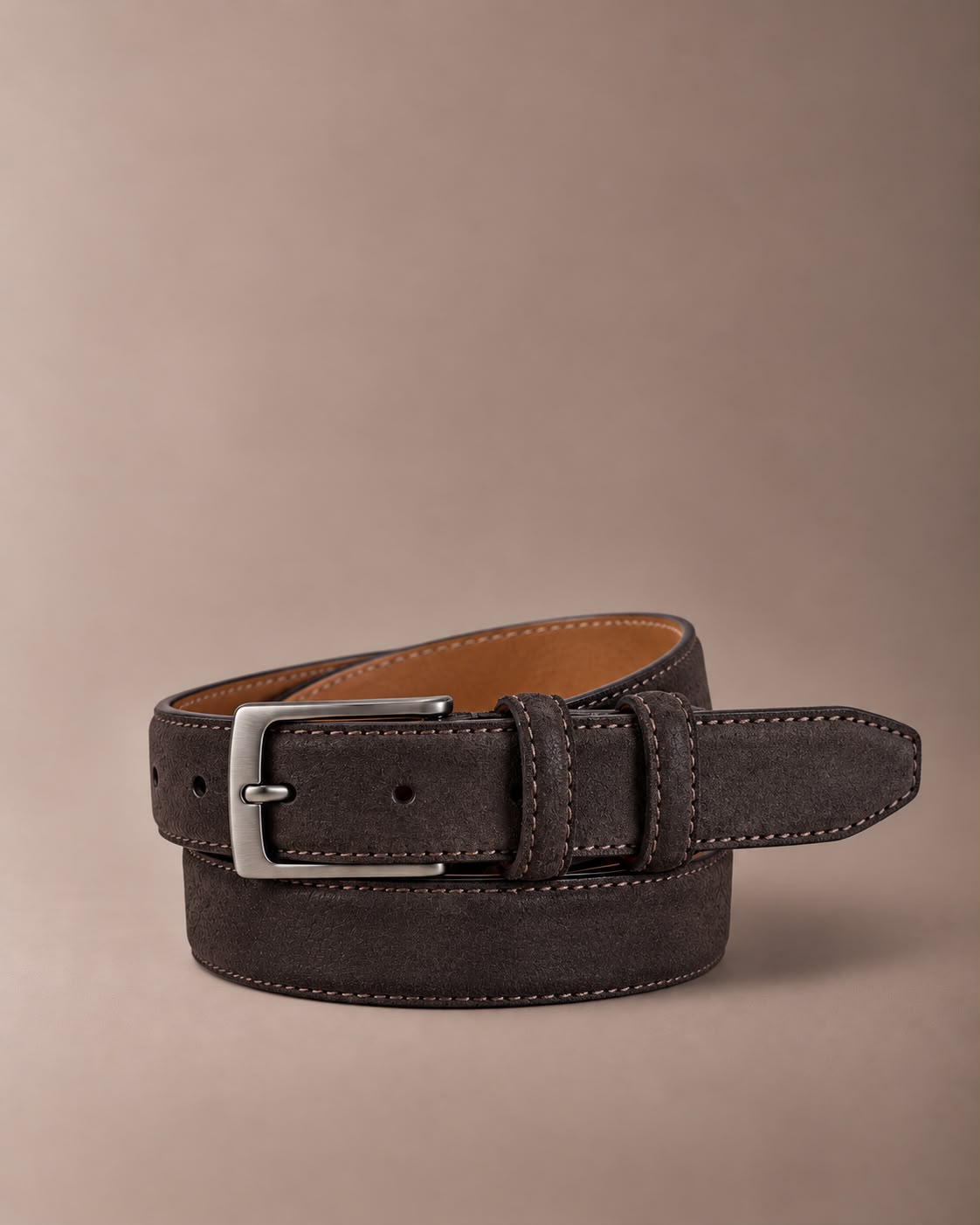 Cintura Uomo in Vera Pelle 100% Made in Italy – Il Kuoio 2650T.Moro