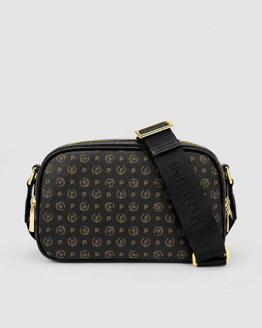 Pollini Linea Heritage Camera Bag Heritage Logo Classic Nero/Nero