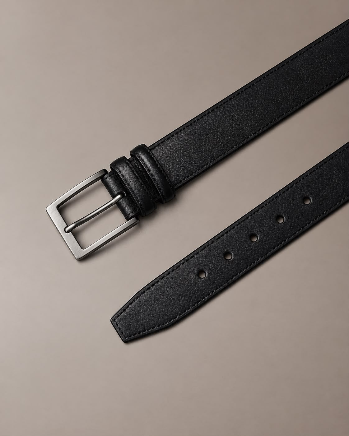Cintura Uomo in Vera Pelle 100% Made in Italy – Il Kuoio 2667Nero