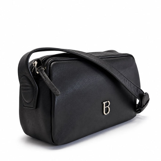 Tosca Blu borsa a Tracolla in pelle Evelyn colore nero
