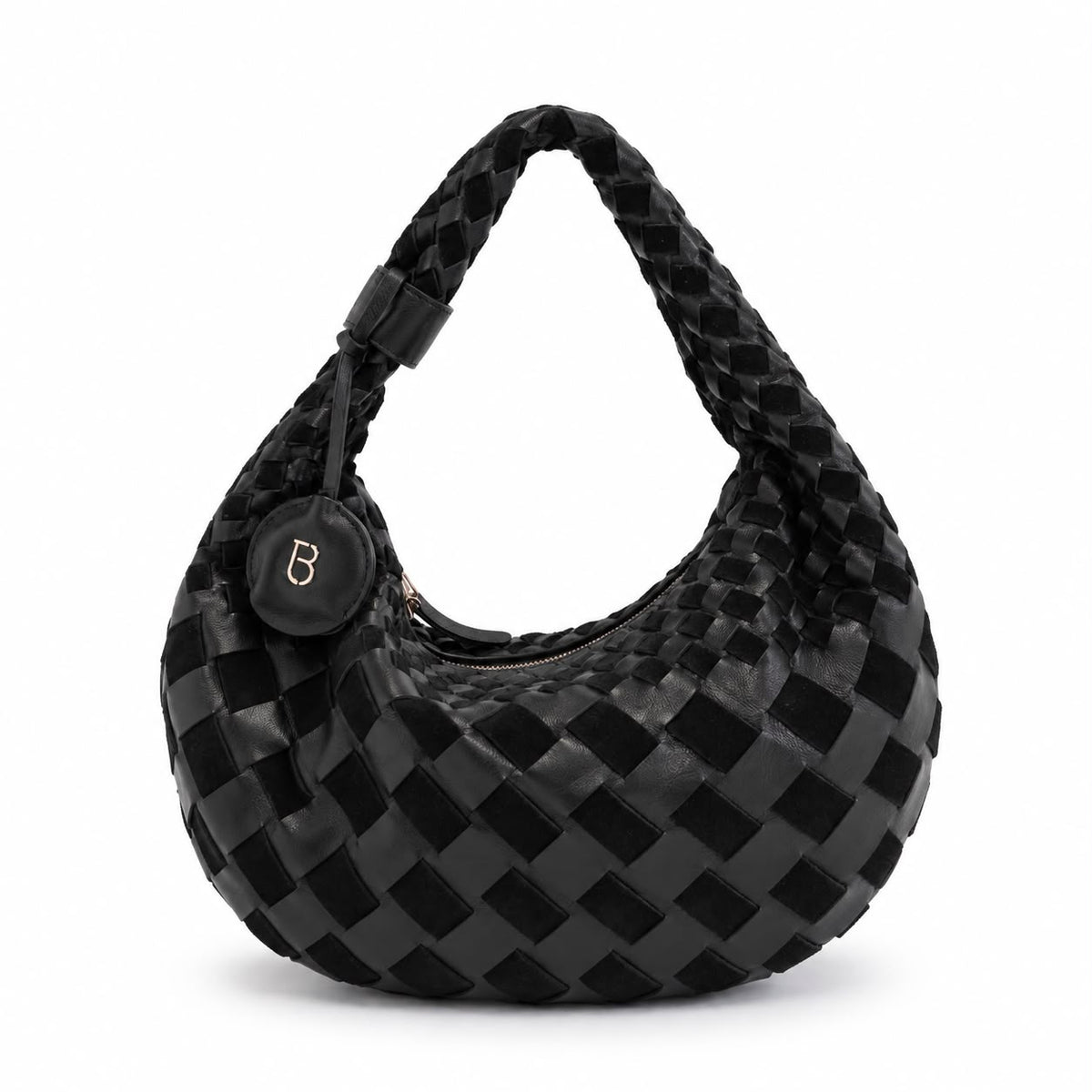 ToscaBlu  Borsa a mano Milano con intrecci colore nero