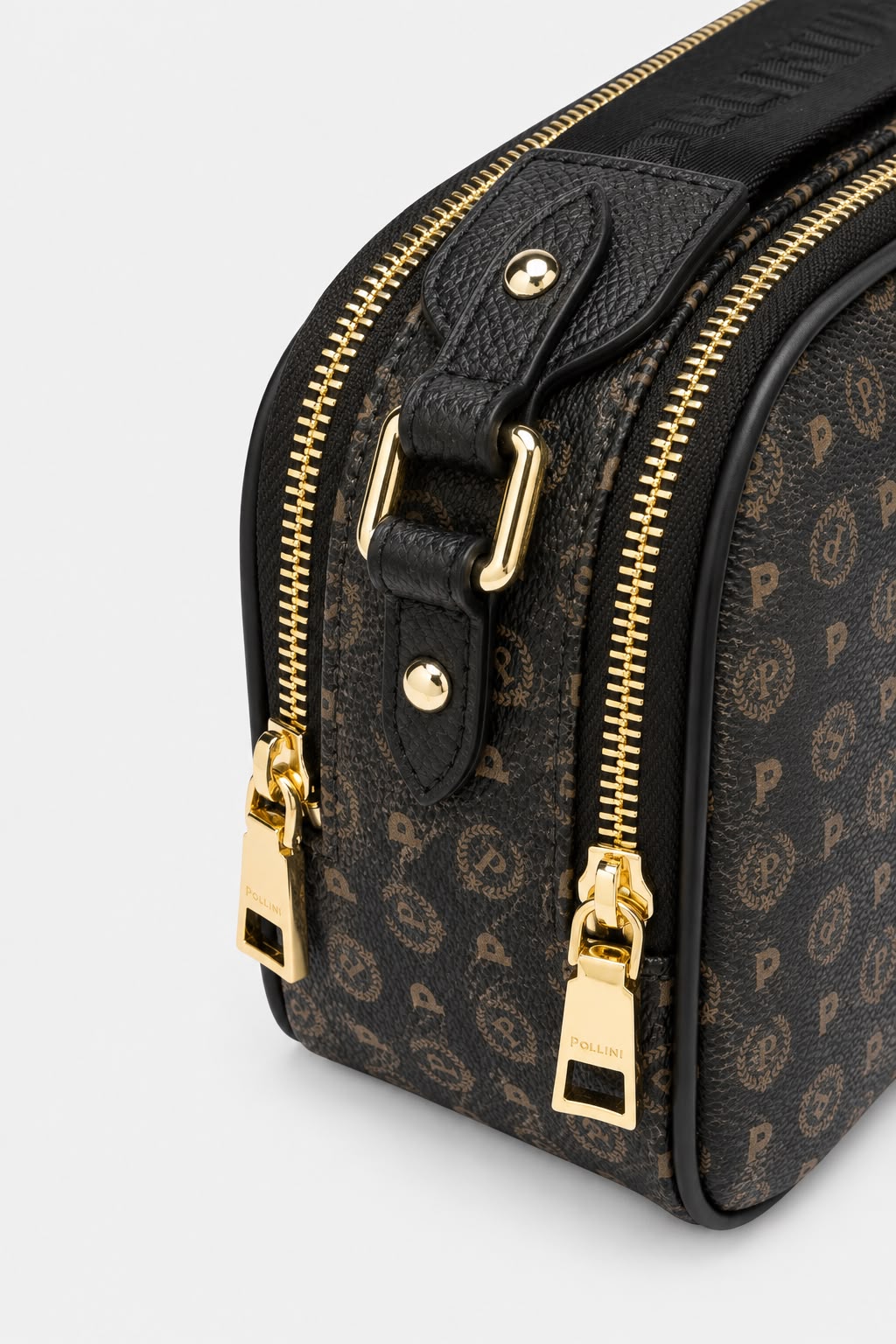 Pollini Linea Heritage Camera Bag Heritage Logo Classic Nero/Nero