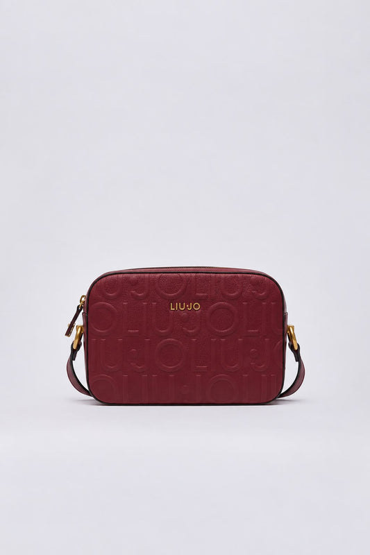 Borsa a tracolla media con logo Liu Jo
