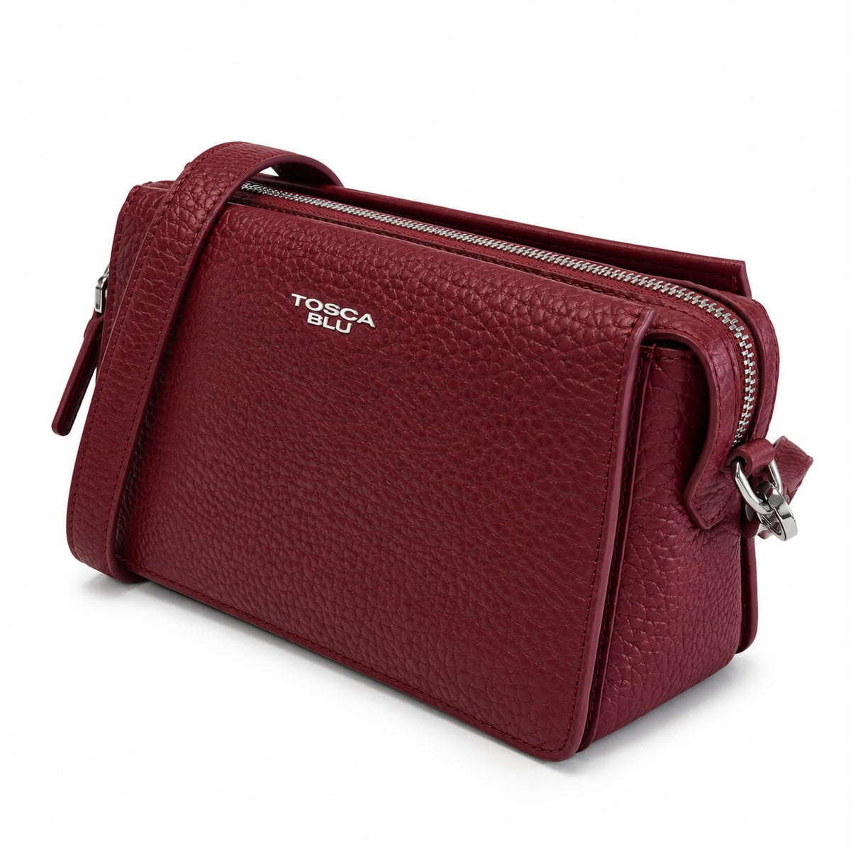 ToscaBlu  Tracolla in pelle Citylife colore rosso scuro