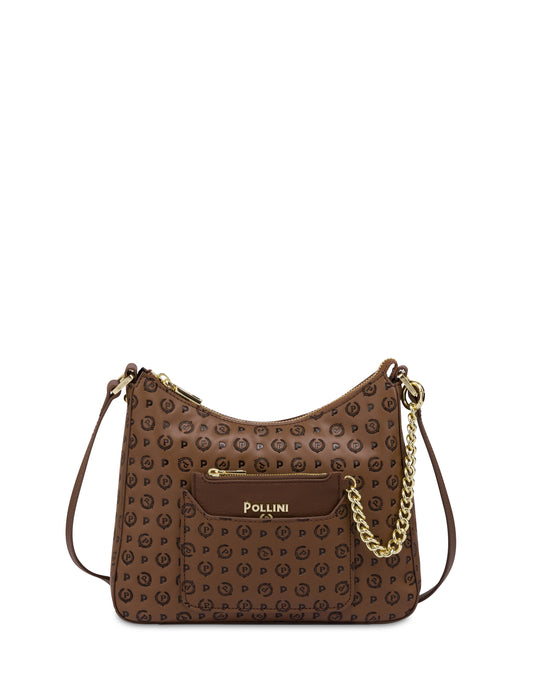 Pollini Linea Heritage Hobo Bag Heritage Overtone Tan/marrone