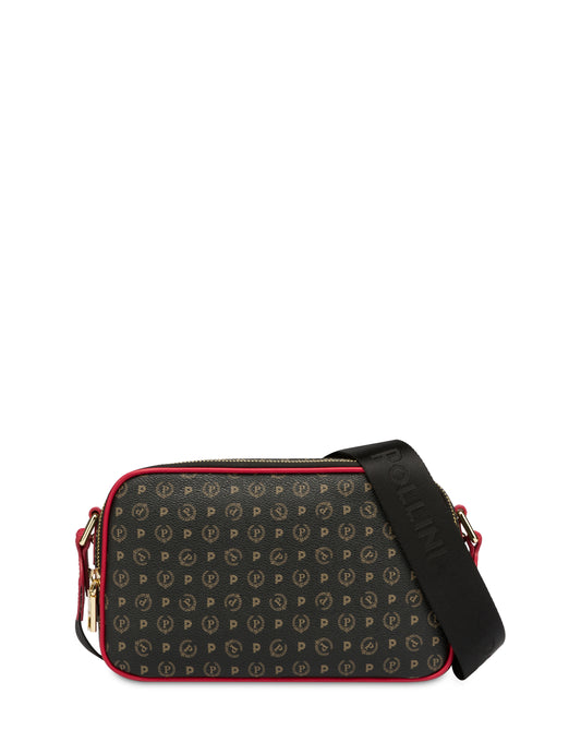 Pollini Linea Heritage Camera Bag Heritage Logo Classic Nero/lacca