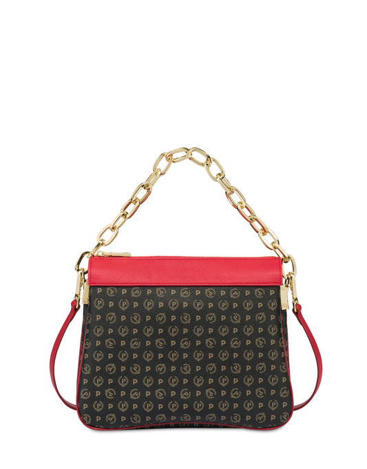 Linea Heritage Borsa A Spalla Heritage Pvc Nero/lacca