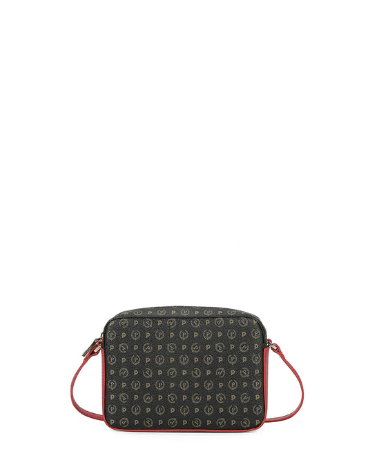 Linea Heritage Borsa A Tracolla Heritage Logo Classic Nero/lacca