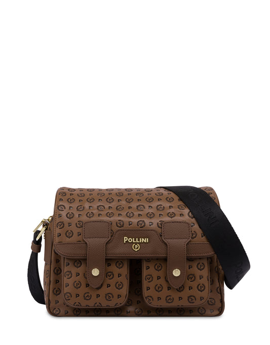 Pollini Linea Heritage Borsa Messenger Heritage Overtone Tan/marrone