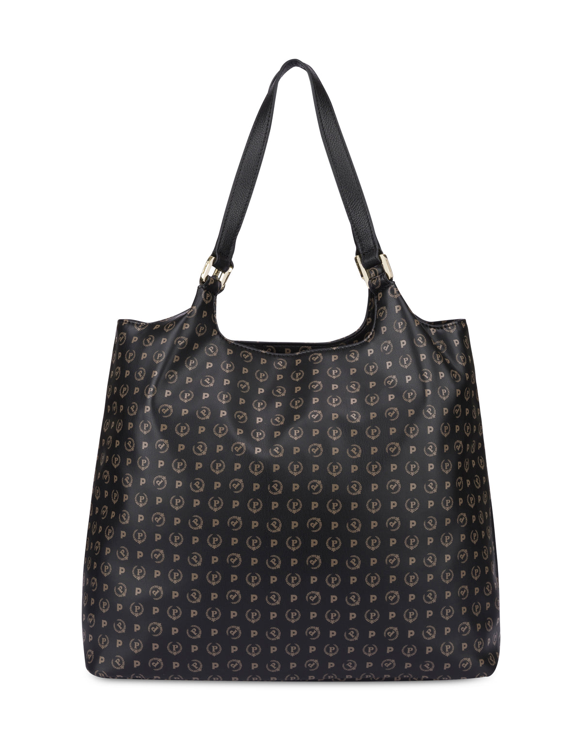 Pollini Linea Heritage Tote Bag Heritage Soft Relief Nero/nero