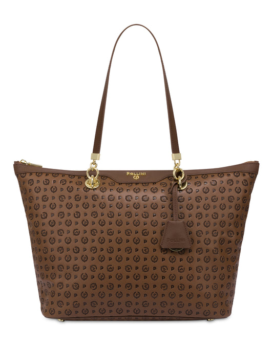 Pollini Linea Heritage Shopping Bag Heritage Overtone Tan/marrone