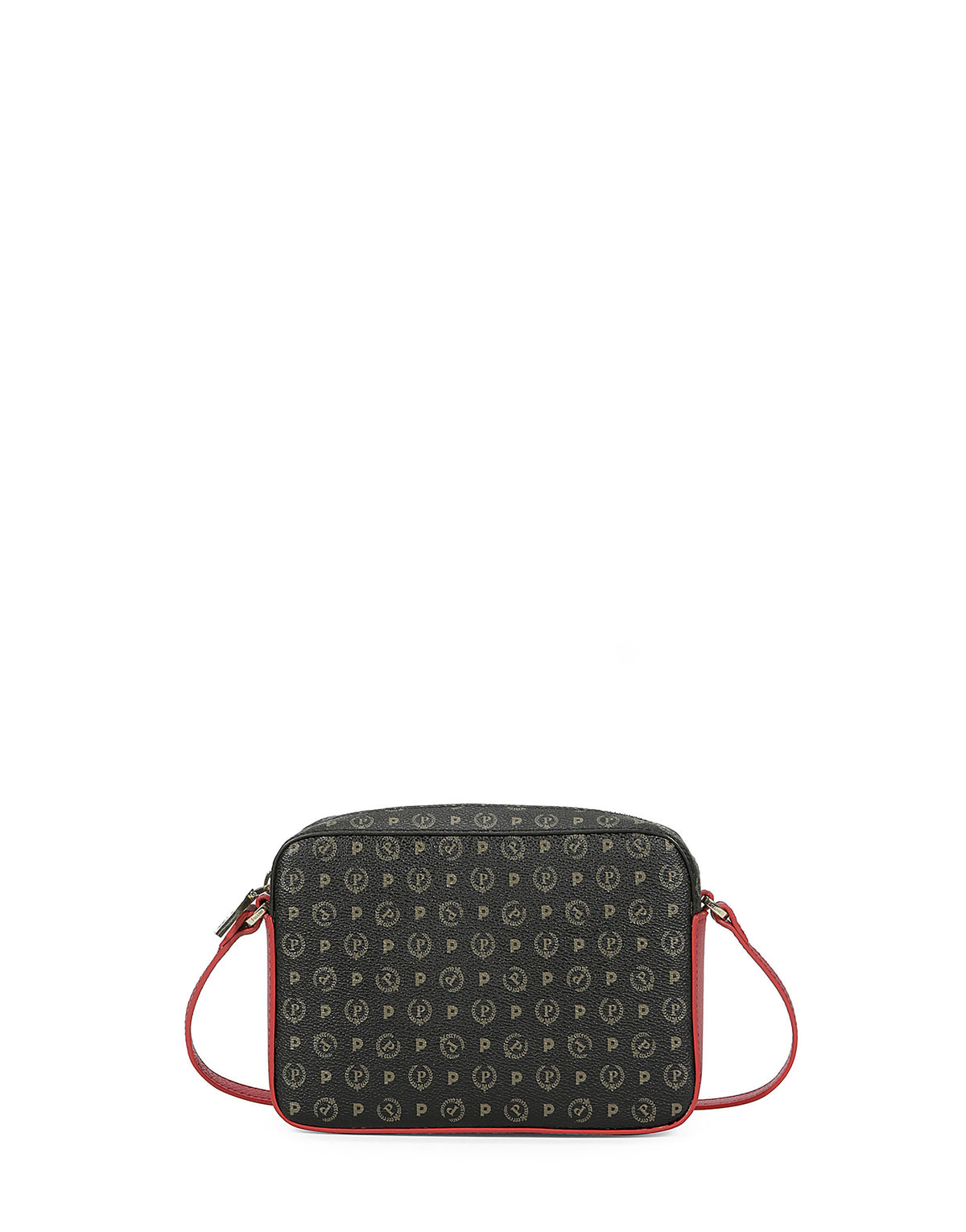 Pollini Linea Heritage Borsa A Tracolla Heritage Logo Classic Nero/lacca
