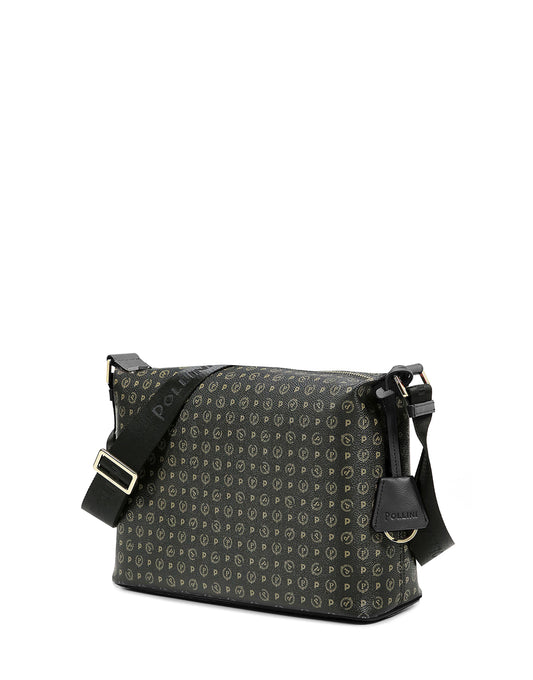 Linea Heritage Borsa Hobo Heritage Logo Classic Nero/nero