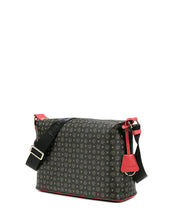 Carica l&#39;immagine nel visualizzatore di Gallery, Linea Heritage Borsa Hobo Heritage Logo Classic Nero/lacca
