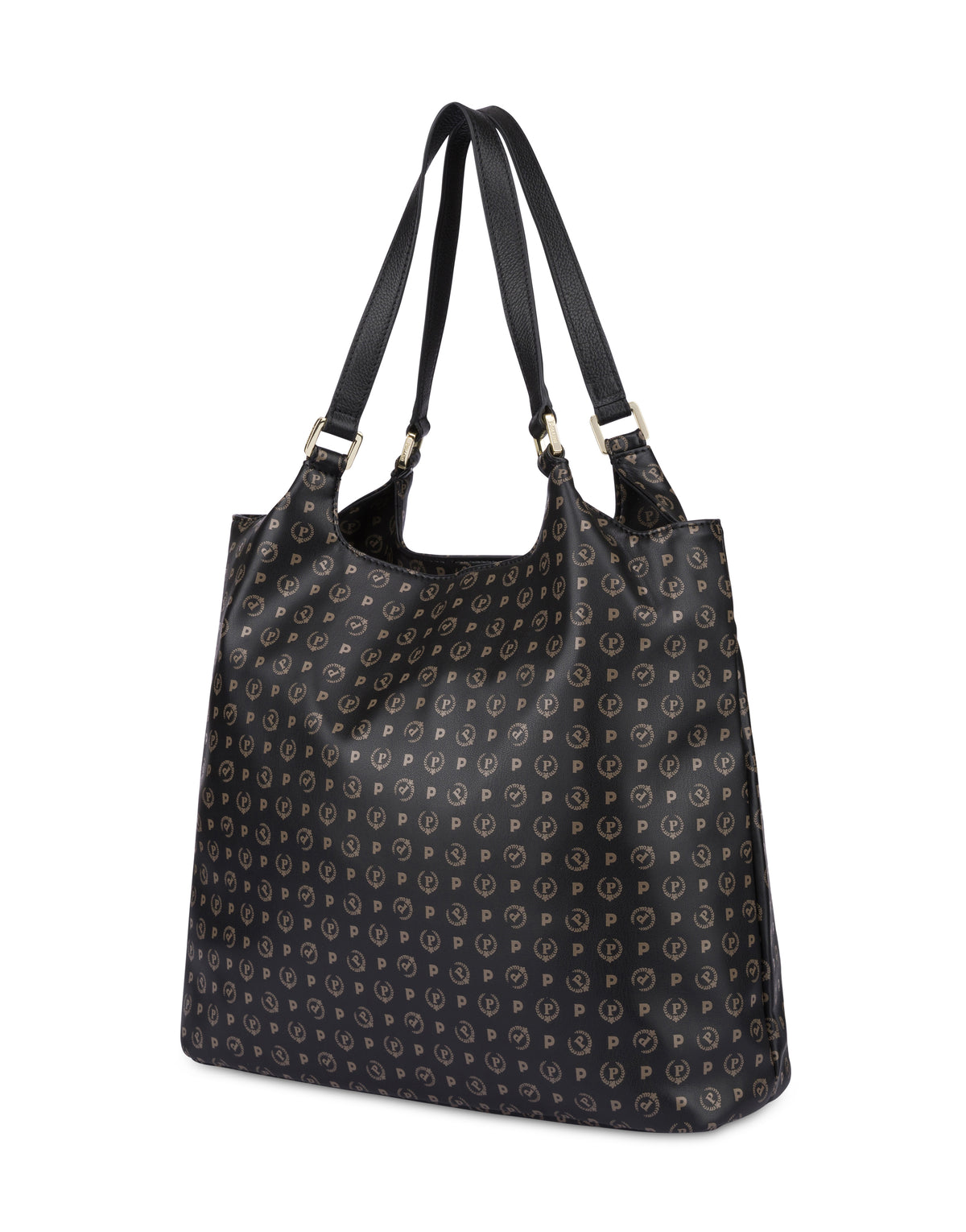 Pollini Linea Heritage Tote Bag Heritage Soft Relief Nero/nero