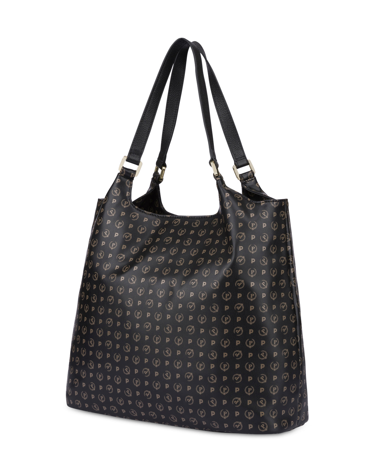 Pollini Linea Heritage Tote Bag Heritage Soft Relief Nero/nero