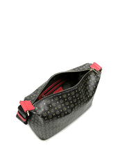 Carica l&#39;immagine nel visualizzatore di Gallery, Linea Heritage Borsa Hobo Heritage Logo Classic Nero/lacca
