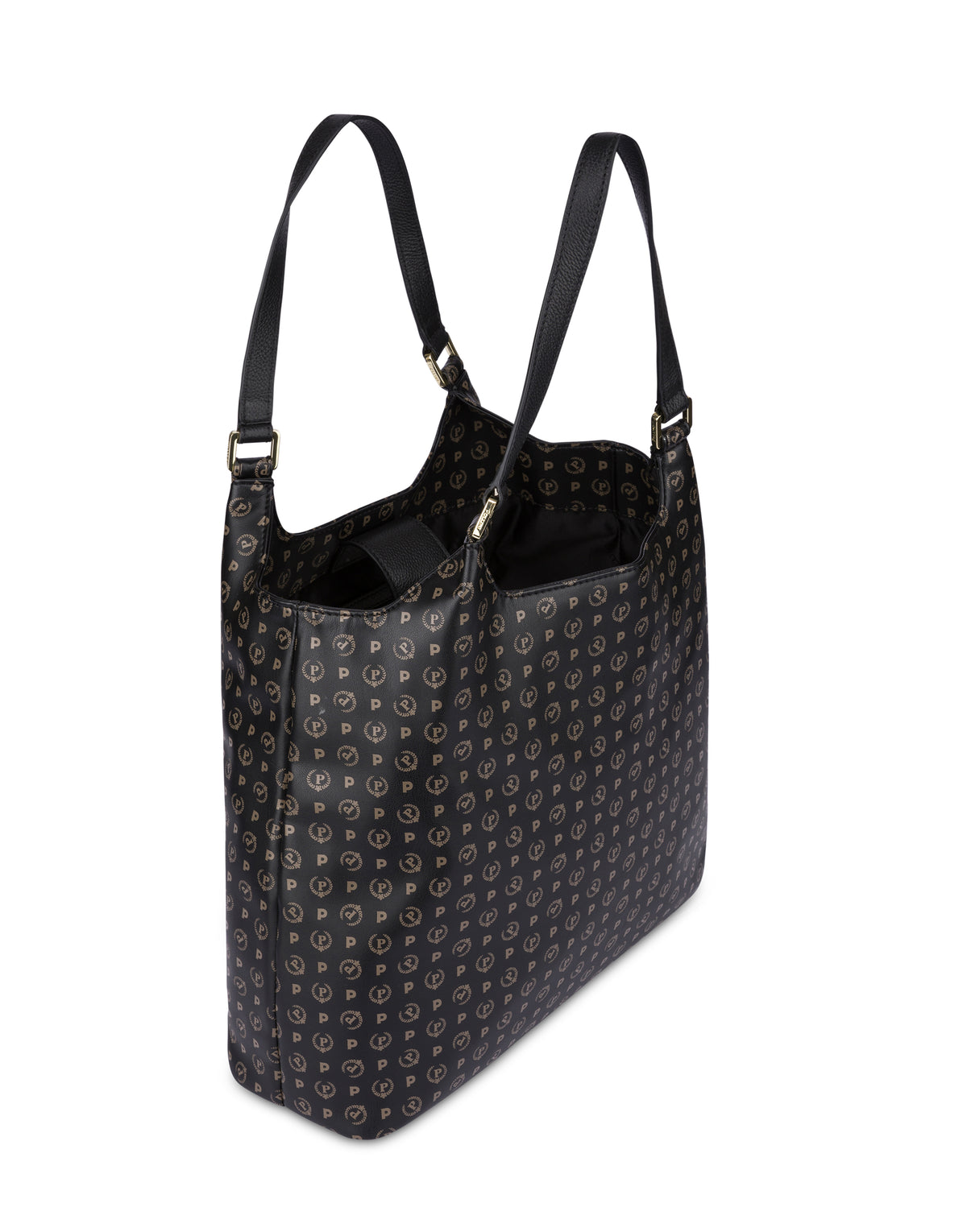 Pollini Linea Heritage Tote Bag Heritage Soft Relief Nero/nero