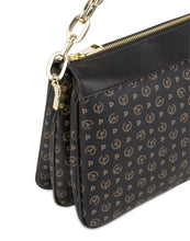 Carica l&#39;immagine nel visualizzatore di Gallery, Linea Heritage Borsa A Spalla Heritage Pvc Nero/nero
