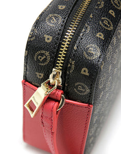 Linea Heritage Borsa A Tracolla Heritage Logo Classic Nero/lacca