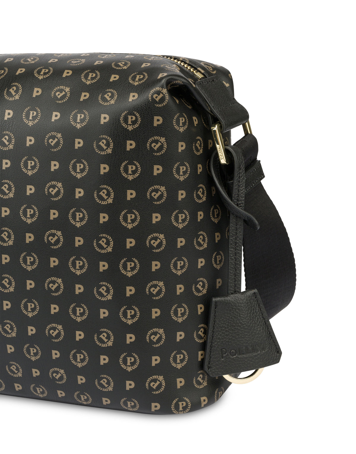 Pollini Linea Heritage Borsa A Spalla Heritage Soft Touch Nero/nero