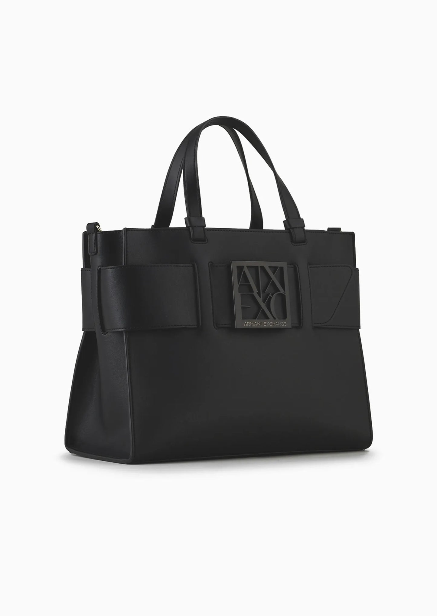 Tote bag grande con doppi manici e tracolla