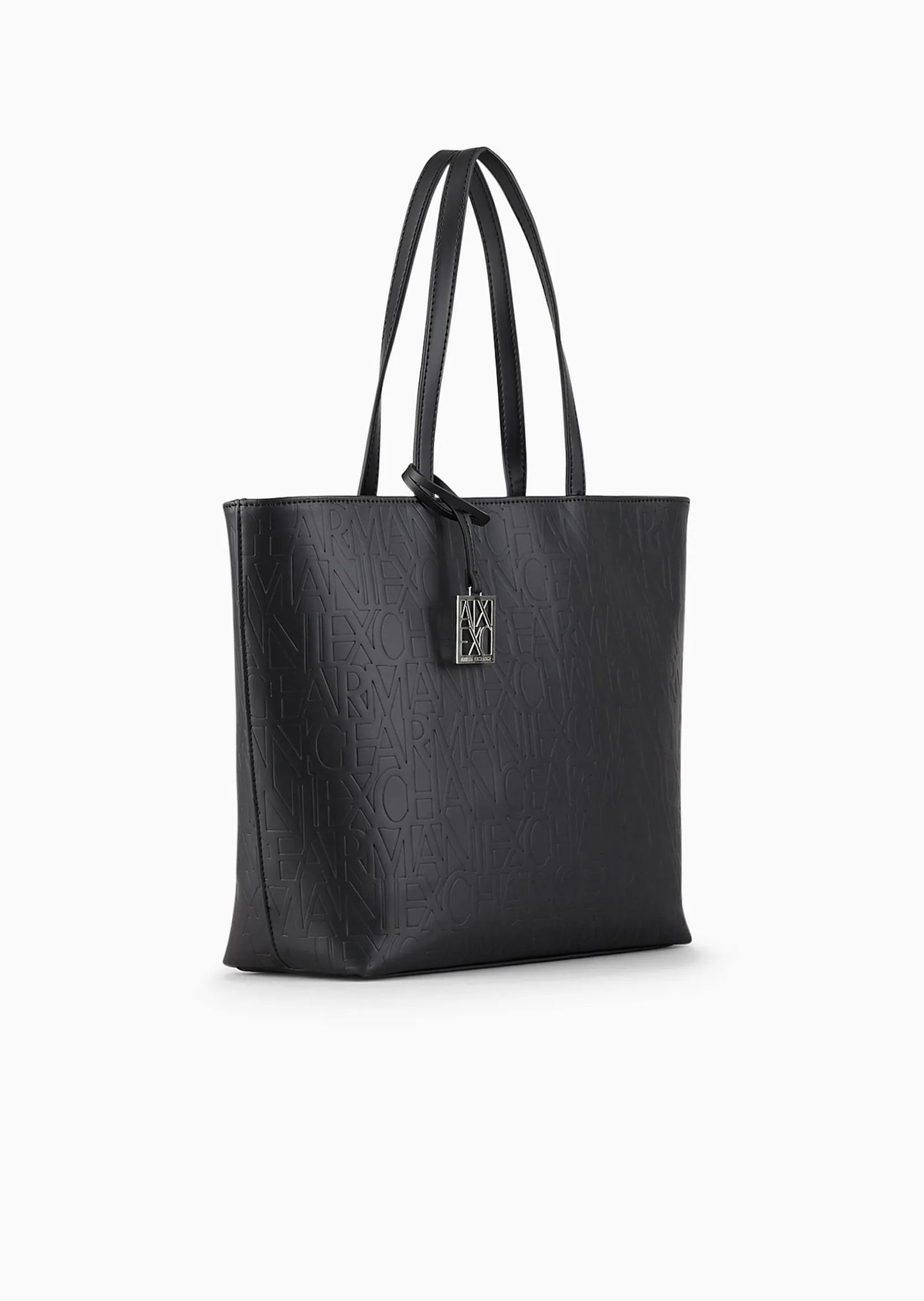 Shopper con logo all-over impresso
