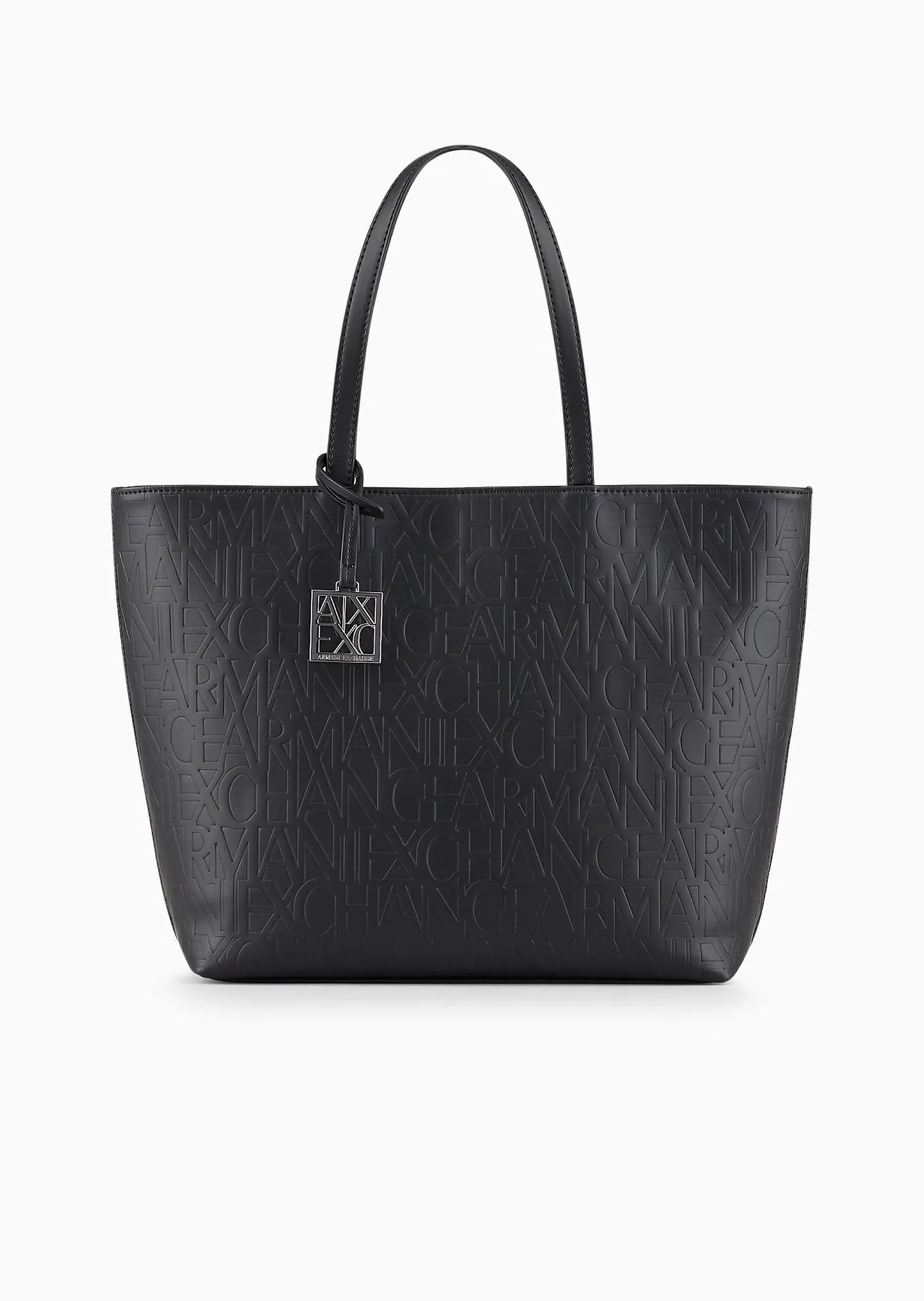 Shopper con logo all-over impresso