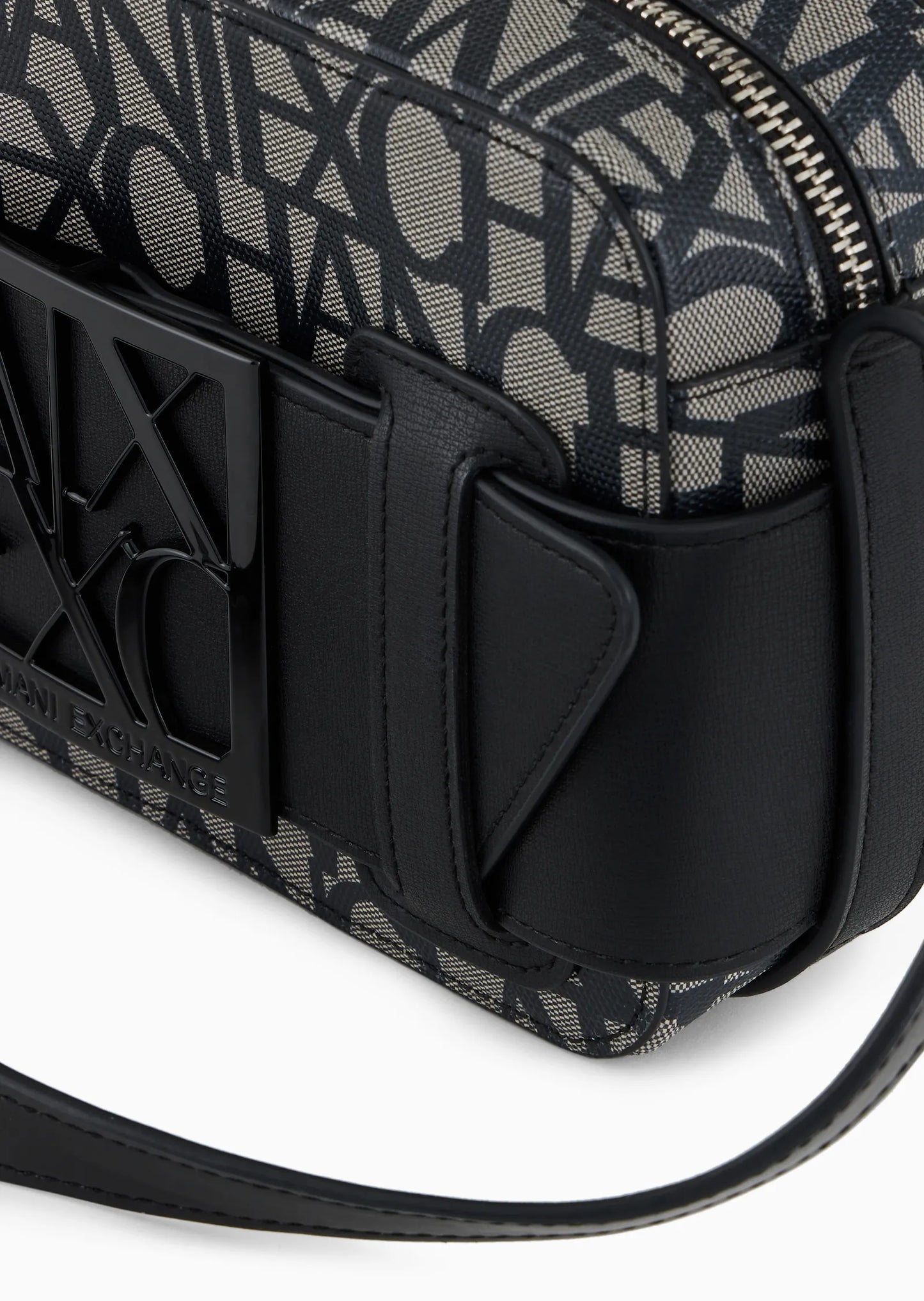 Borsa camera case con dettaglio a contrasto