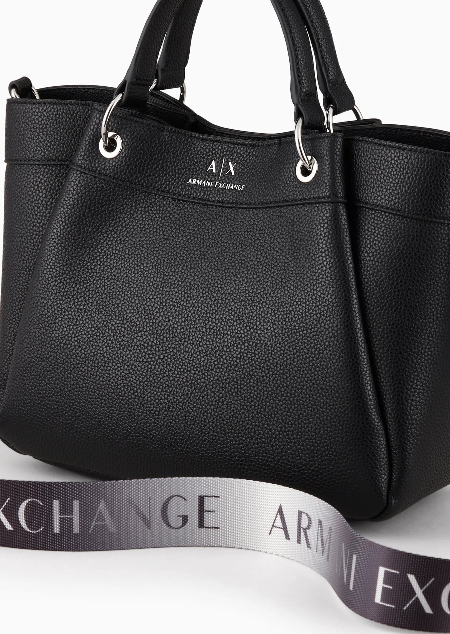 Borsa shopper sagomata media con doppi manici