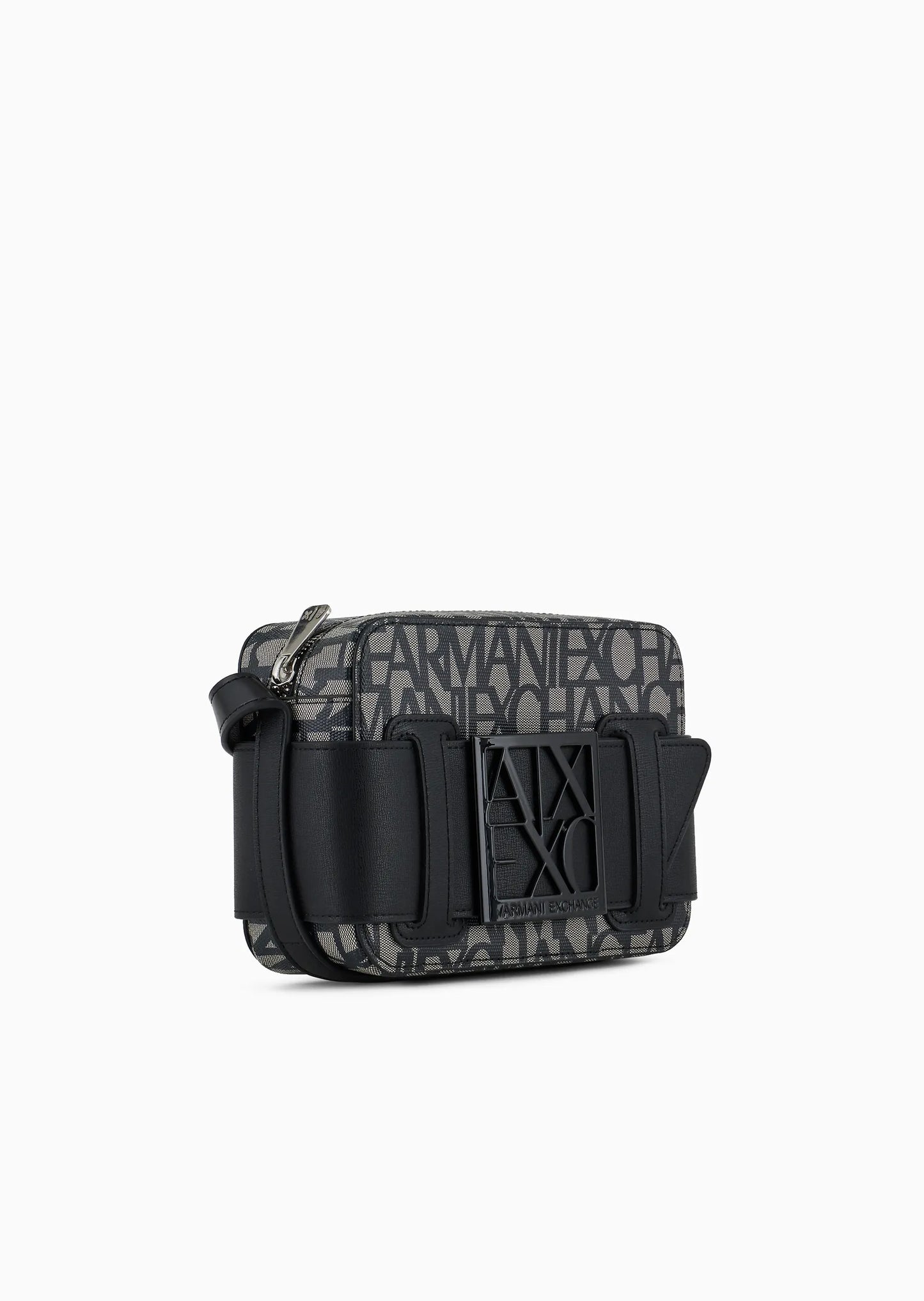 Borsa camera case con dettaglio a contrasto