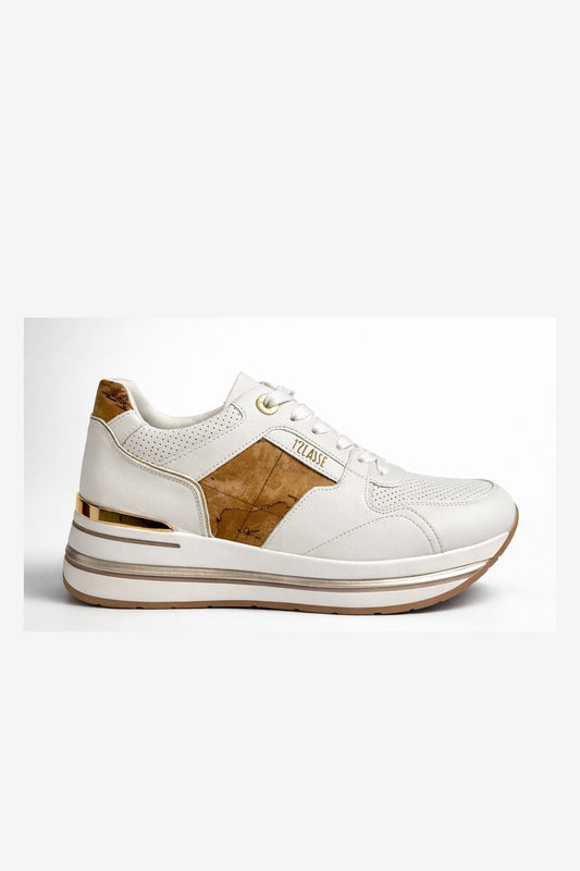 Sneaker donna Alviero Martini 1ª Classe bianca con dettagli Geo