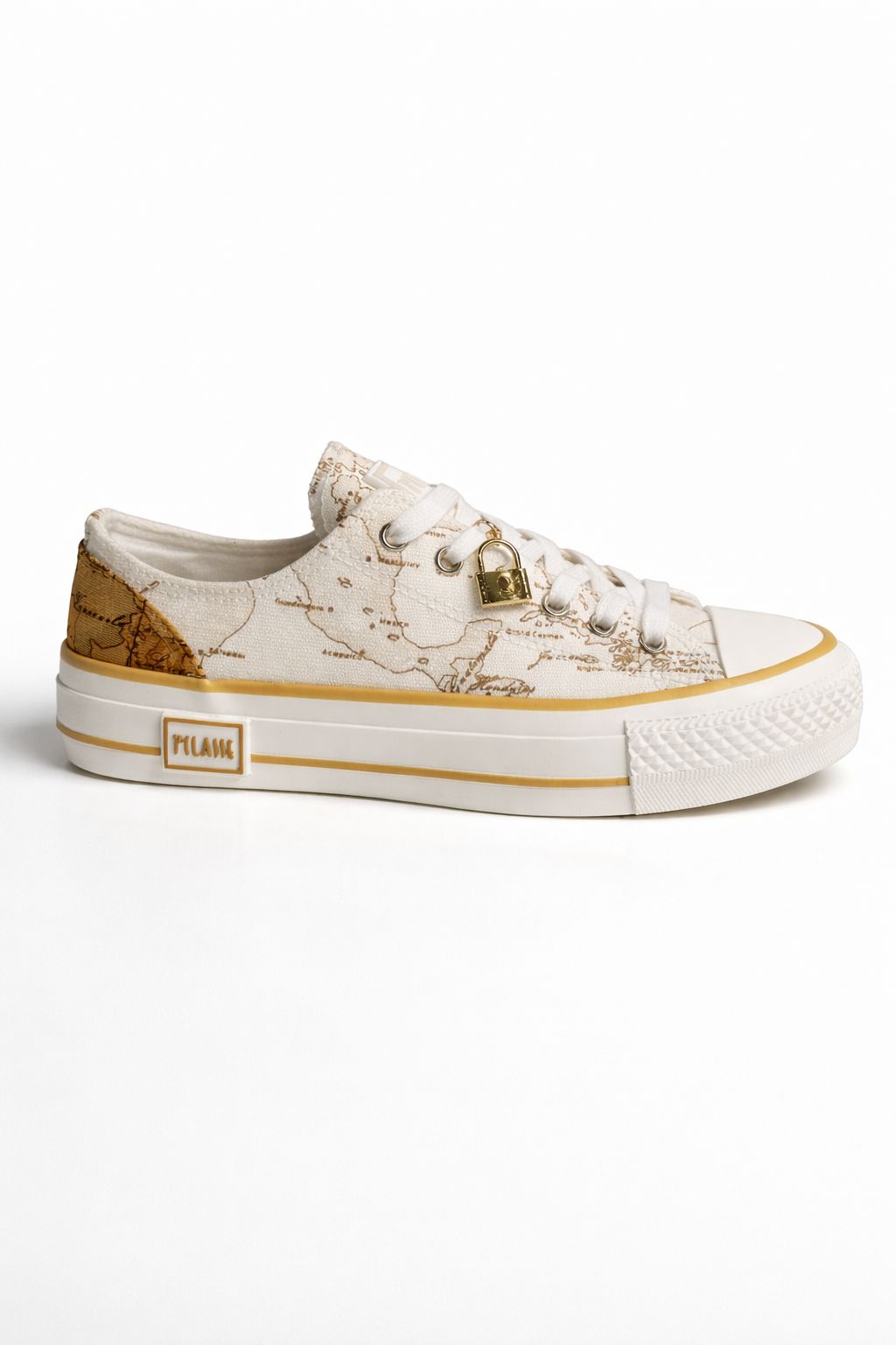 Sneaker donna Alviero Martini 1ª Classe Geo con charm gold