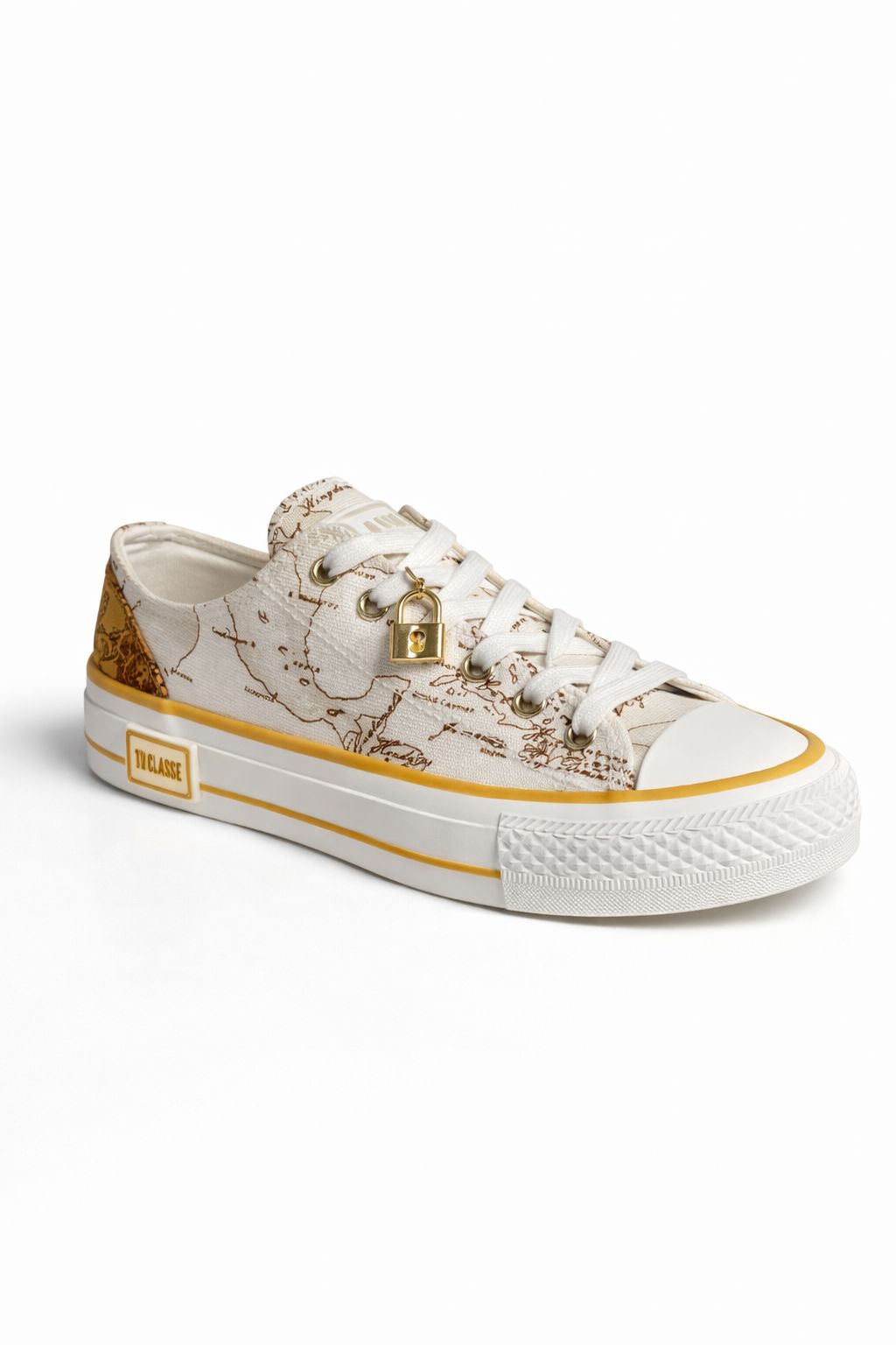 Sneaker donna Alviero Martini 1ª Classe Geo con charm gold