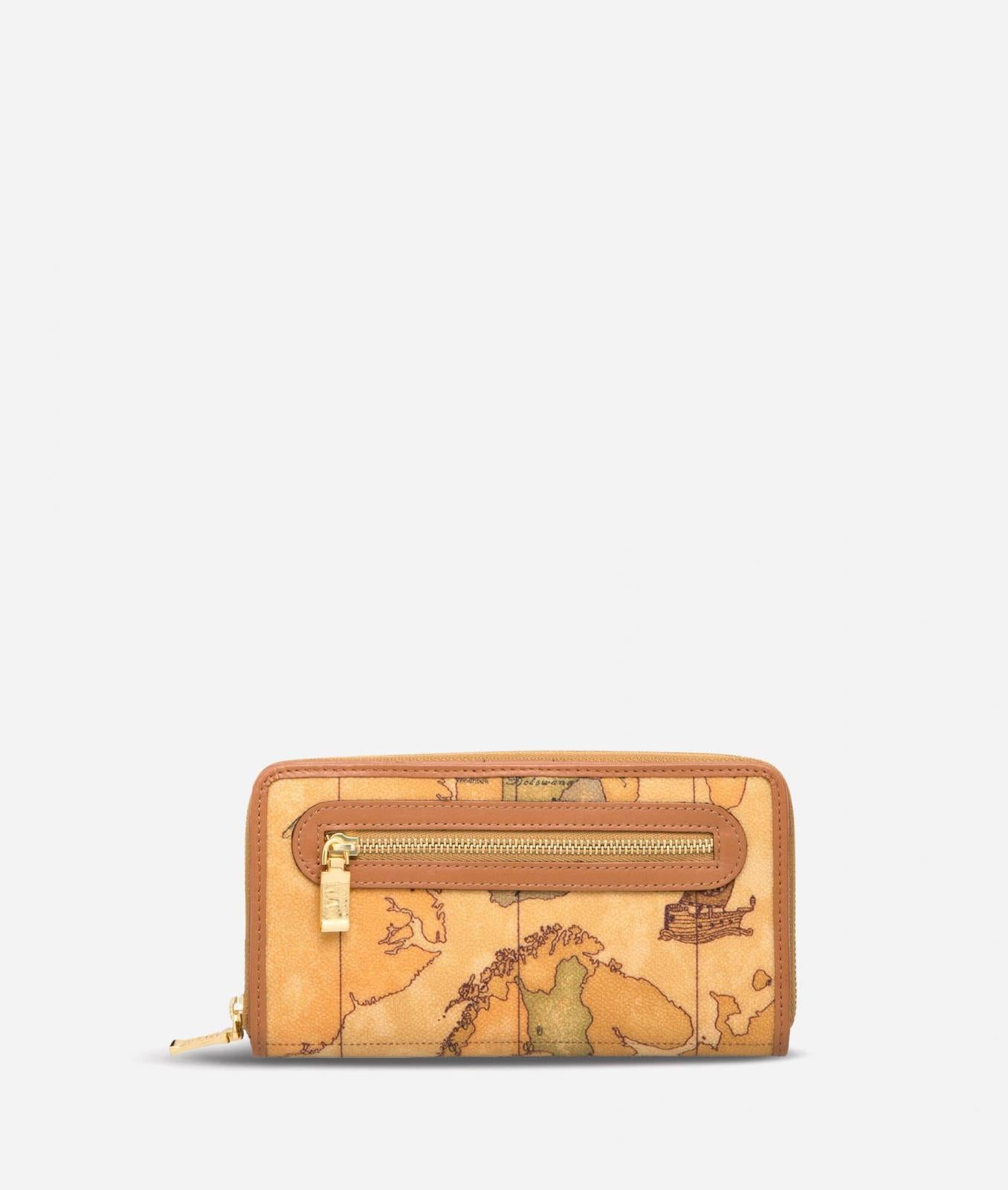 W027 6000 Geo Classic Portafoglio grande con zip Alviero