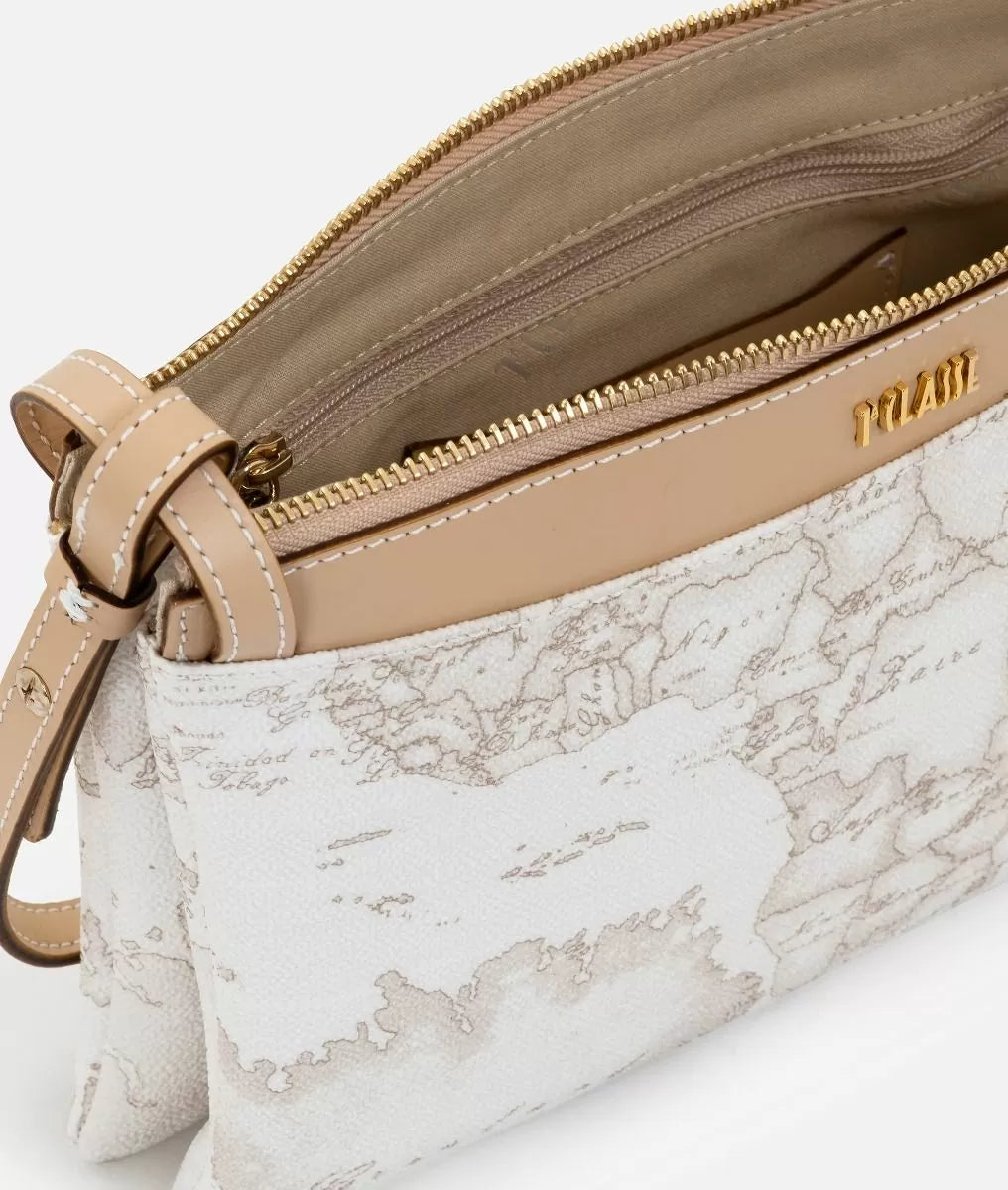 Art.C E005 6188 Geo White borsa a tracolla media