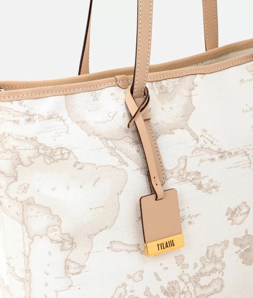 Art.C D007 6188 Geo White Borsa shopping grande