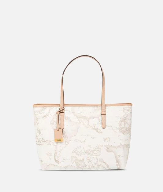 Art.C D007 6188 Geo White Borsa shopping grande
