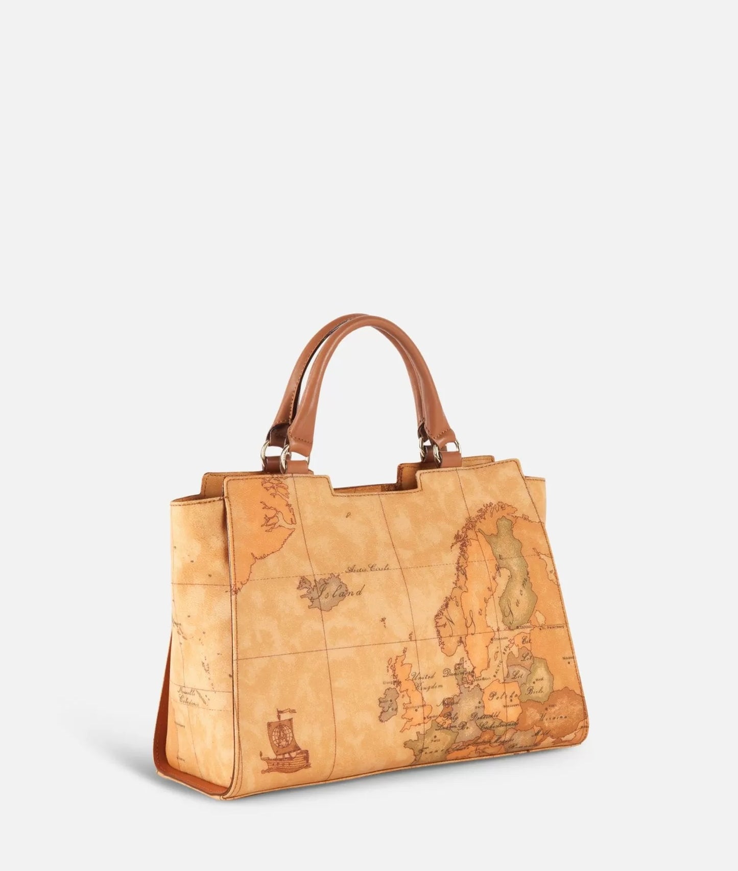 Art.C E028 6000 Geo Classic Borsa a mano piccola con inserto centrale