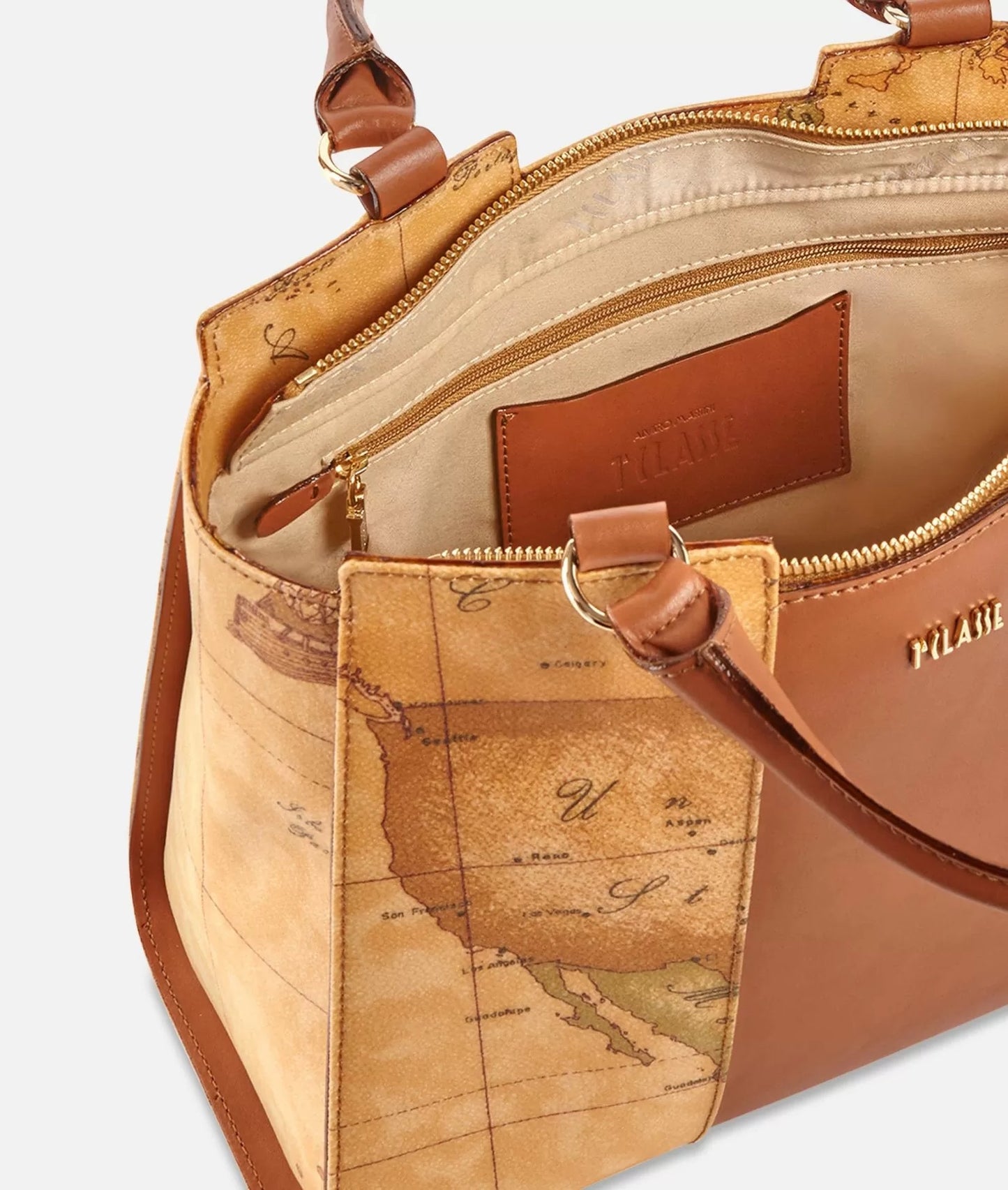 Art.C E028 6000 Geo Classic Borsa a mano piccola con inserto centrale