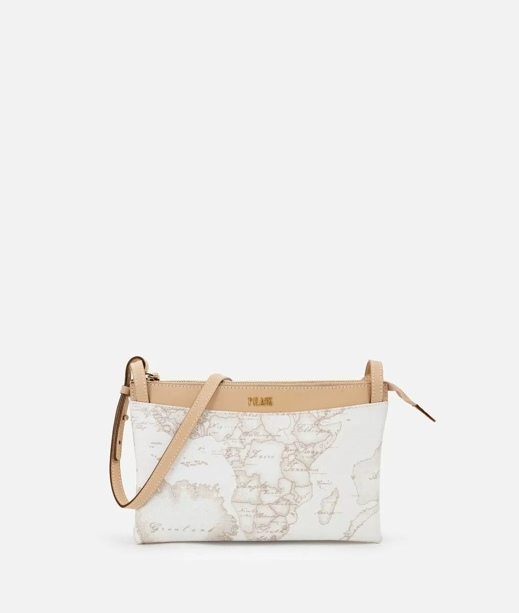 Art.C E005 6188 Geo White borsa a tracolla media