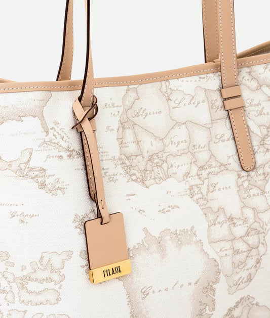 Art.C D005 6188 Geo White Borsa shopping grande