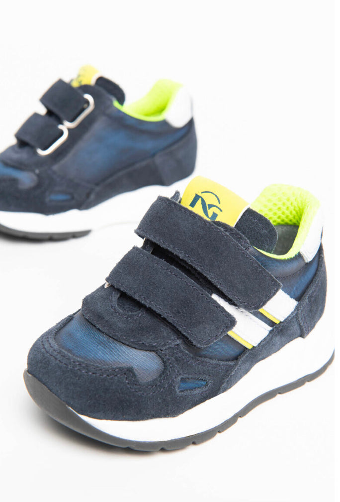 Art.I023910M/207 Sneakers Baby da Bimbo in Pelle e Camoscio
