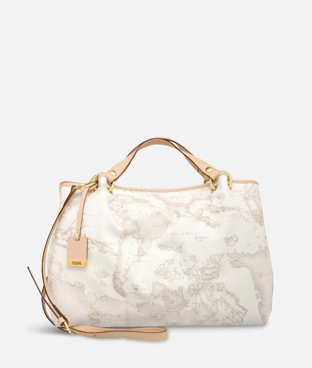 Art.C N147 6188 Geo White Borsa grande a mano
