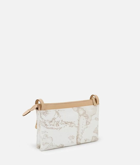 Art.C E005 6188 Geo White borsa a tracolla media